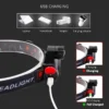 87584b805ef72b5d1d32fd55838811f6.webp Mini Portable XPE COB LED Headlamp Torch Lamp Built In USB Rechargeable 18650 Battery Lantern Outdoor