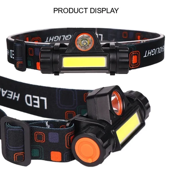 893af80d8170c548b862a3a091ce4d66.webp Mini Portable XPE COB LED Headlamp Torch Lamp Built In USB Rechargeable 18650 Battery Lantern Outdoor