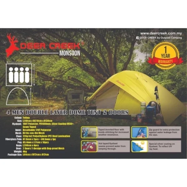 sg-11134201-22120-7z5ccdj4o1kv59.webp 4 Person Deer Creek Camping Tent
