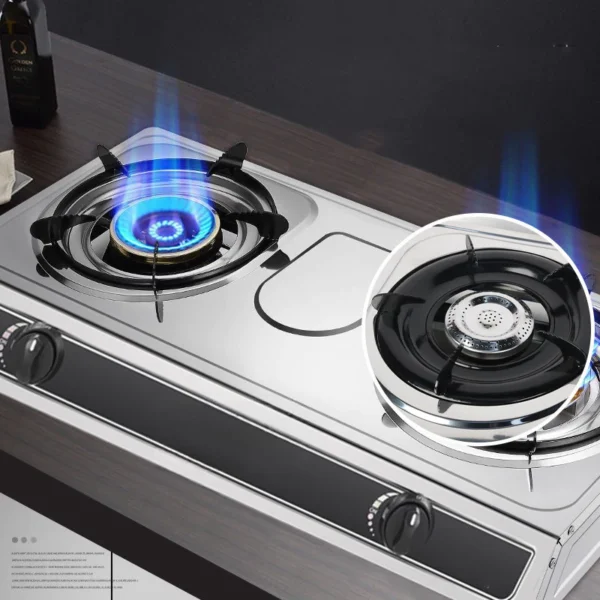 3 6kW 2 Burner Gas Stove LPG Propane Kitchen Hob Cooktop Portable Outdoor Camping Hiking Gas Cooker