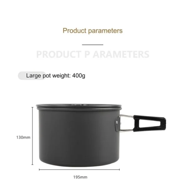 sg-11134201-7rcc3-lspsj6y8mko35d.webp 4 5 Persons Outdoor Camping Cooking Set Portable Kettle Pot Frying Pan Travel Tableware Set Memasak Khemah