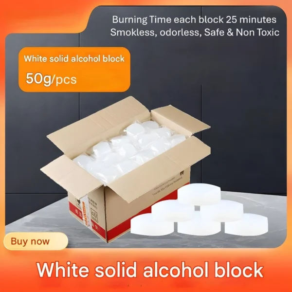 sg-11134201-7rcce-m6bzpnvaxzkoab.webp Alcohol Based Fuel Gel Cooking Cube Tablet Fire Starter for Outdoor Camping Picnic BBQ Fire Ignition
