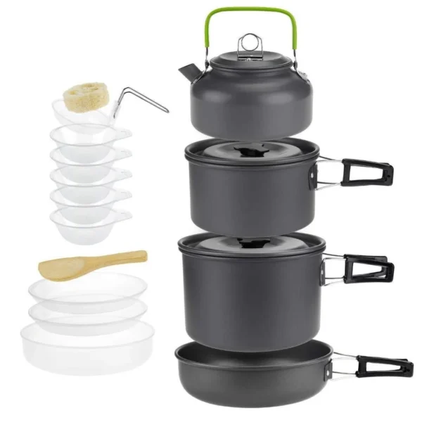 sg-11134201-7rce1-lspsj6tithfqc8.webp 4 5 Persons Outdoor Camping Cooking Set Portable Kettle Pot Frying Pan Travel Tableware Set Memasak Khemah