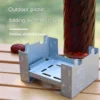 Solid Fuel Stove Outdoor Camping Hexamine Tablets Mini Camping Pocket Foldable Stove Dapur Lilin Askar Tebal