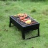 Portable Foldable Outdoor BBQ Grill Folding Barbecue Rack Fuel Charcoal Camping Picnic Outdoor