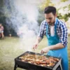 Portable Foldable Outdoor BBQ Grill Folding Barbecue Rack Fuel Charcoal Camping Picnic Outdoor