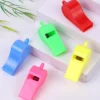 Plastic Whistle With Hanging Rope Camping Hiking Sports Whistle Wisel Plastik Sukan Dengan Tali
