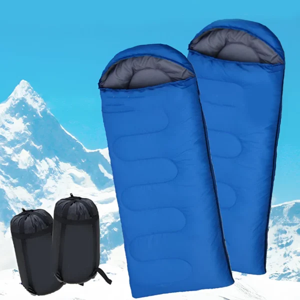 Outdoor Hooded Sleeping Bag Camping Hiking Portable Waterproof Sleep Bags Warm Blanket Beg Tidur