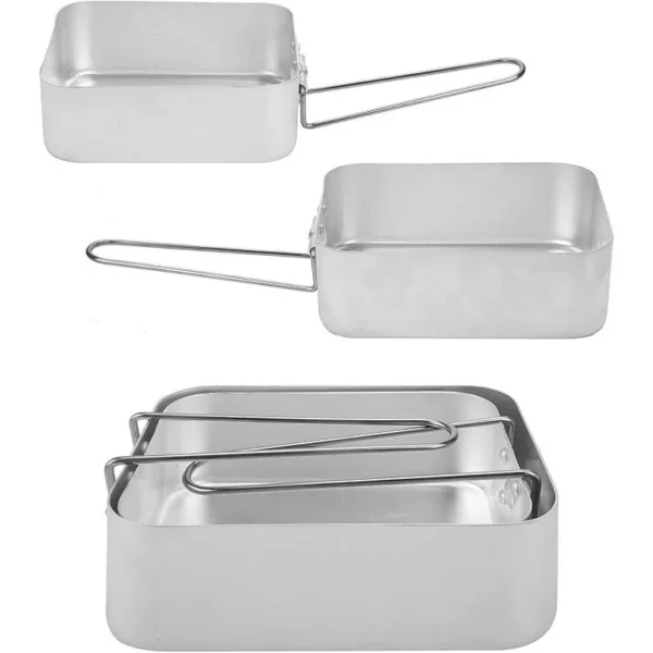sg-11134201-824hv-mebq7cpqlatc10.webp 2 Pcs Camping Portable Aluminium Messtin Mess Tin Cookware Set Memasak Outdoor Cooking Kit Masak