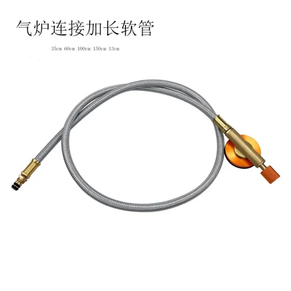 Hose Adapter Gas Camping Stove Butane to Dapur EN417 Screw Type 60cm 150cm
