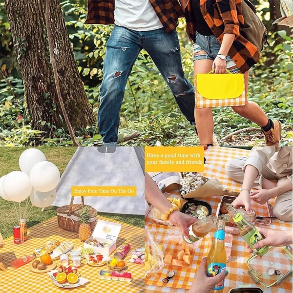 Extra Large 200 x 200cm Foldable Portable Children Play Sleeping Outdoor Activities Waterproof Blanket Picnic Cloth Mat