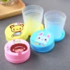 Mini Foldable Cute Cartoon Cup Collapsible Travel Portable Home Outdoor Camping Kids Children Water Drinking Bottle Mugs