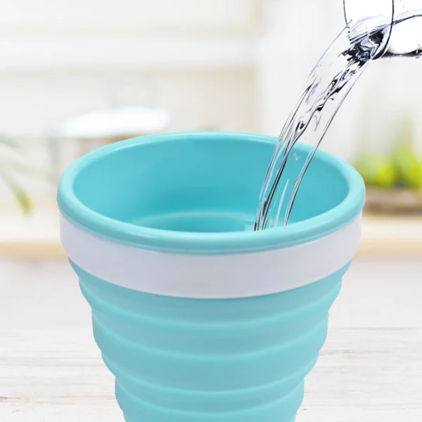 sg-11134202-7reqk-m2c7jf3y1fab00.webp 200ml Portable Collapsible Silicone Water Cup Telescopic Foldable Outdoor Travel Camping Drinking